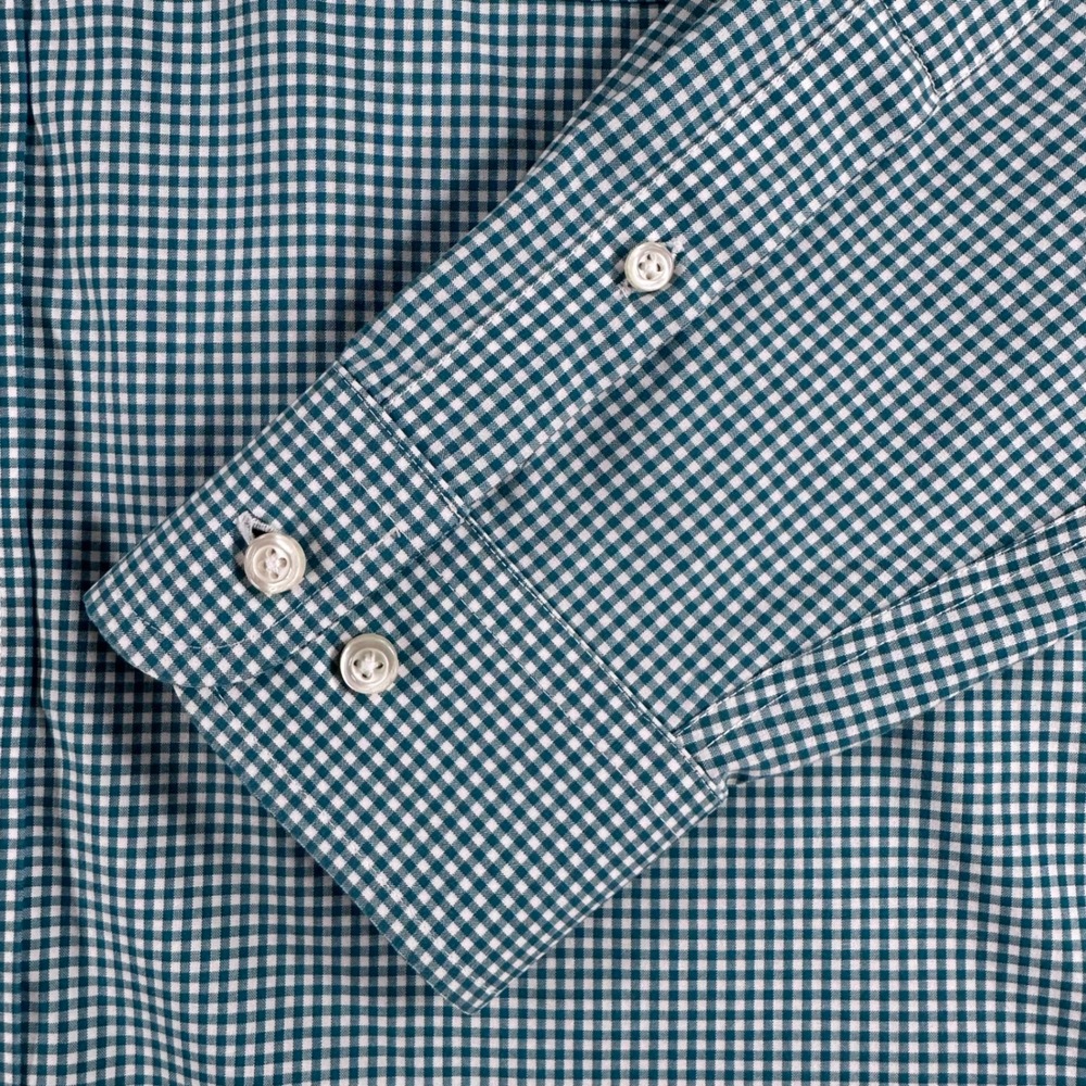 Jos. A. Bank Button Down Mens L Large Gingham Traveler's Tailored Fit Shirt - Picture 5 of 14